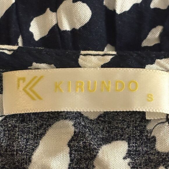 Kirundo Women's Ruffle Sleeve Embroidered Chest Animal Print Dress Size Small - Picture 9 of 11